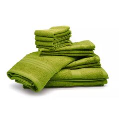 Σετ με 10 Πετσέτες από 100% Βαμβάκι Χρώματος Πράσινο Bassetti QAD-SA-VU -  Πετσέτες