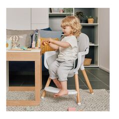 Παιδικό Κάθισμα Φαγητού 2 σε 1 Skiddou Sunt Grey 2060012 - Καθίσματα Φαγητού