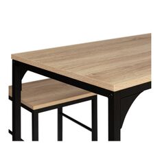 Σετ Μεταλλικό Ορθογώνιο Τραπέζι - Bar 100 x 60 x 95 cm με 4 Σκαμπό Memphis Idomya 30080278 -  Τραπέζια