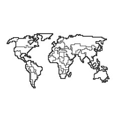 Μεταλλικός Διακοσμητικός Παγκόσμιος Χάρτης Τοίχου 100 x 52 cm Shally Dogan 02815302 -  Διακόσμηση