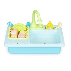 Παιδικός Πλαστικός Νεροχύτης Κουζίνας με Βρύση και Αξεσουάρ Χρώματος Γαλάζιο Multistore HC485048 -  Παιδικά Παιχνίδια