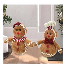 Σετ Χριστουγεννιάτικα Λούτρινα Gingerbread 12 τμχ Bakaji 02815028 - Χριστουγεννιάτικα
