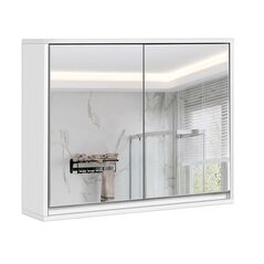 Καθρέπτης Μπάνιου με Ντουλάπι 55 x 14 x 45 cm Costway HW65488 -  Έπιπλα Μπάνιου