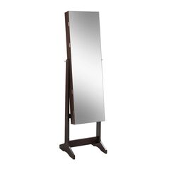 Κοσμηματοθήκη - Μπιζουτιέρα με Ολόσωμο Καθρέπτη 41.5 x 36.5 x 156 cm Costway HW65695BN -  Κοσμηματοθήκες