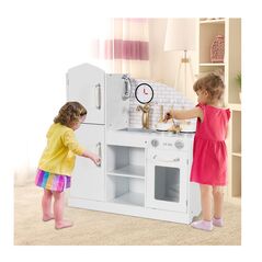 Παιδική Κουζίνα με Αξεσουάρ 78 x 29 x 83 cm Costway HW67658 - Παιδικά Παιχνίδια