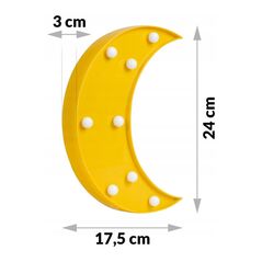 Παιδικό Πλαστικό LED Φωτιστικό Φεγγάρι 17.5 x 3 x 24 cm Nukido NK-409-Moon - Διάφορα Αξεσουάρ