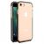 Spring Case clear TPU gel protective cover with colorful frame for iPhone SE 2020 / iPhone 8 / iPhone 7 black -Cell phone cases and covers