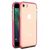 Spring Case clear TPU gel protective cover with colorful frame for iPhone SE 2020 / iPhone 8 / iPhone 7 light pink -Cell phone cases and covers