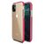Spring Case clear TPU gel protective cover with colorful frame for iPhone 11 light pink -Cell phone cases and covers