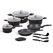 Edenberg Σετ αντικολλητικά μαγειρικά σκεύη με εργαλεία κουζίνας 15 τμχ σε μαύρο χρώμα EB-5611 -  ΕΙΔΗ ΜΑΓΕΙΡΙΚΗΣ - ΚΟΥΖΙΝΑΣ