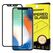 Wozinsky Tempered Glass Full Glue Super Tough Screen Protector Full Coveraged with Frame Case Friendly for iPhone 12 Pro Max black - Cell phone tempered glass