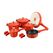 Σετ Μαγειρικών Σκευών με Αντικολλητική Μαρμάρινη Επίστρωση 14 τμχ Χρώματος Κόκκινο Royalty Line RL-OS1014M-RED -  Σετ Μαγειρικών Σκευών