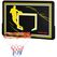 Sportnow Τσέρκι Μπάσκετ για εσωτερικούς και εξωτερικούς χώρους παιδιά και ενήλικες από ατσάλι και PE, 110x90x70 cm, Μαύρο και κίτρινο -  Παιδικά Παιχνίδια