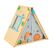 Παιδική Ξύλινη Τριγωνική Σκηνή με Τοίχο Αναρρίχησης 115 x 77 x 100 cm Costway TS10054 -  Παιδικά Παιχνίδια