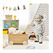 Ξύλινη Περπατούρα - Καρότσι 2 σε 1 58 x 34 x 51 cm Costway TP10117GR -  Βρεφικά Παιχνίδια