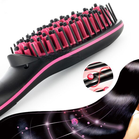 Ηλεκτρική Κεραμική Βούρτσα Ισιώματος Hair Straightener® -  Μόδα