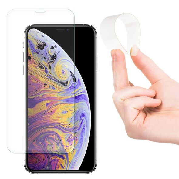 Wozinsky Nano Flexi Glass Hybrid Screen Protector Tempered Glass for iPhone 11 Pro Max / iPhone XS Max - Cell phone tempered glass