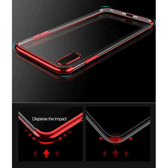 Clear Color Case Gel TPU Electroplating frame Cover for Huawei P30 Lite black -Cell phone cases and covers