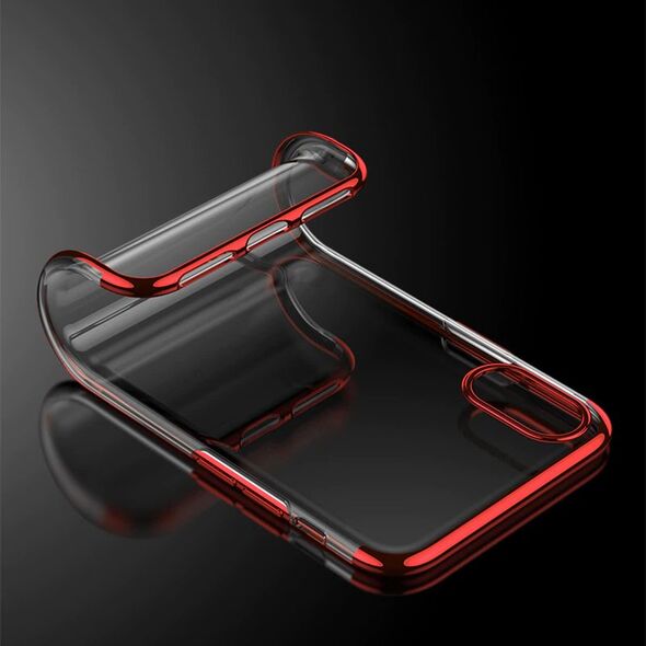 Clear Color Case Gel TPU Electroplating frame Cover for Huawei P30 Lite black -Cell phone cases and covers