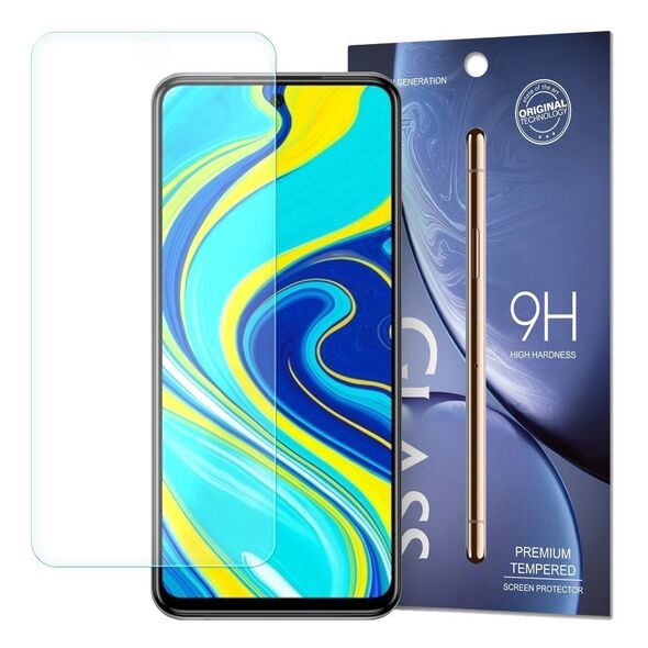 Tempered Glass 9H Screen Protector for Xiaomi Redmi Note 9 Pro / Redmi Note 9S / Poco X3 NFC (packaging – envelope) - Cell phone tempered glass