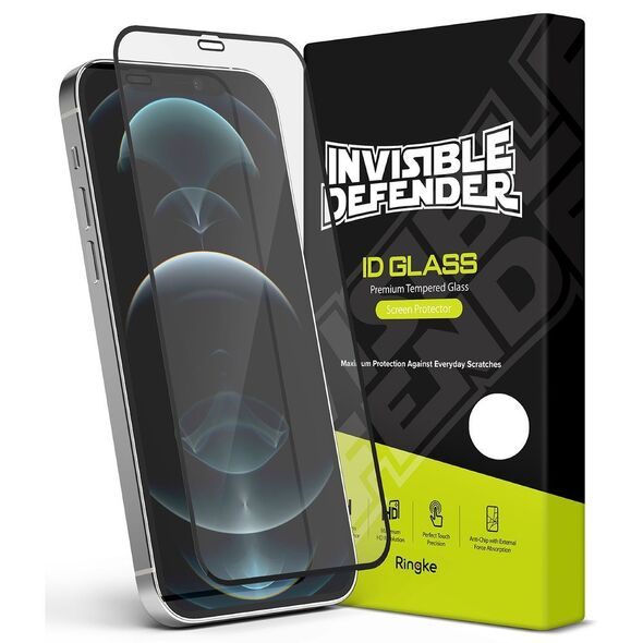 Ringke Invisible Defender ID Full Glass Tempered Glass Tough Προστασία Οθόνης Full Coveraged with Frame για iPhone 12 mini (G7F022) (case friendly) -  Cell phone tempered glass