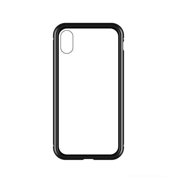 Wozinsky Full Magnetic Case Full Body Front and Back Cover with built-in glass for iPhone 12 mini black-transparent - Cell phone cases and covers