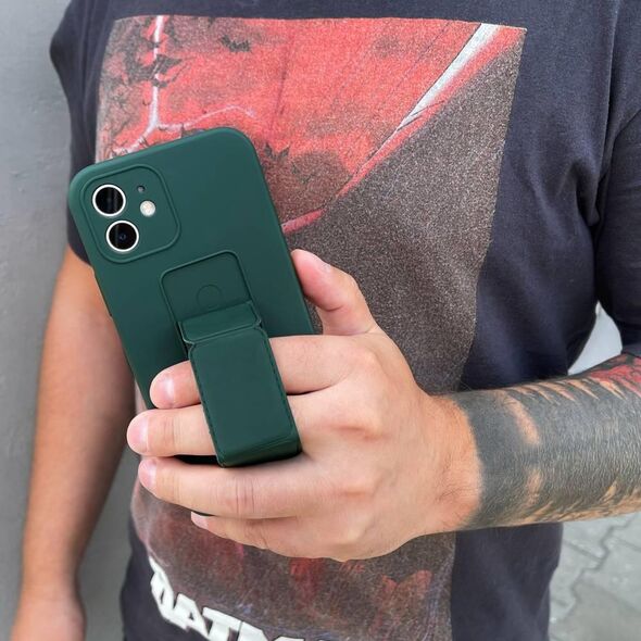 Wozinsky Kickstand Θήκη flexible silicone cover with a stand iPhone 11 Pro dark green -  Cell phone cases and covers