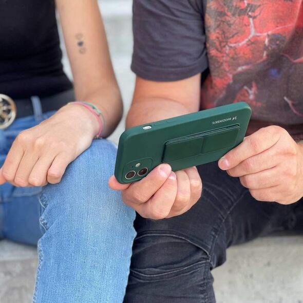 Wozinsky Kickstand Θήκη flexible silicone cover with a stand iPhone 11 Pro dark green -  Cell phone cases and covers