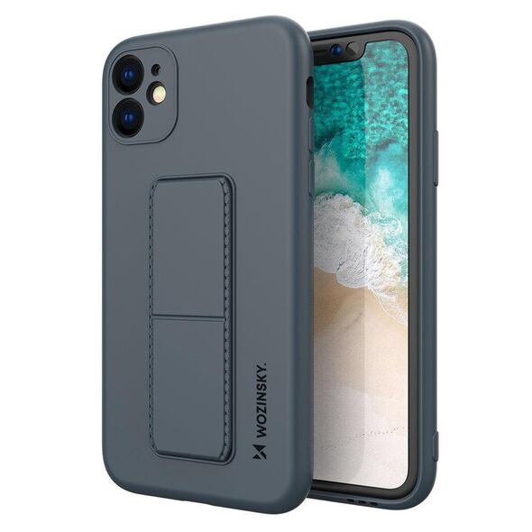 Wozinsky Kickstand Θήκη flexible silicone cover with a stand iPhone 11 Pro Max navy blue -  Cell phone cases and covers
