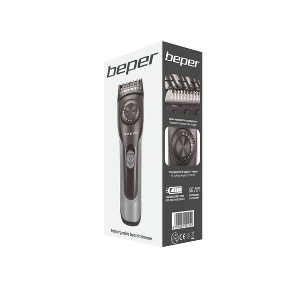 Beper 40.332 Επαναφορτιζόμενη Κουρευτική Μηχανή Γενειάδας - Beard Trimmer USB -  ΠΡΟΣΩΠΙΚΗ ΦΡΟΝΤΙΔΑ
