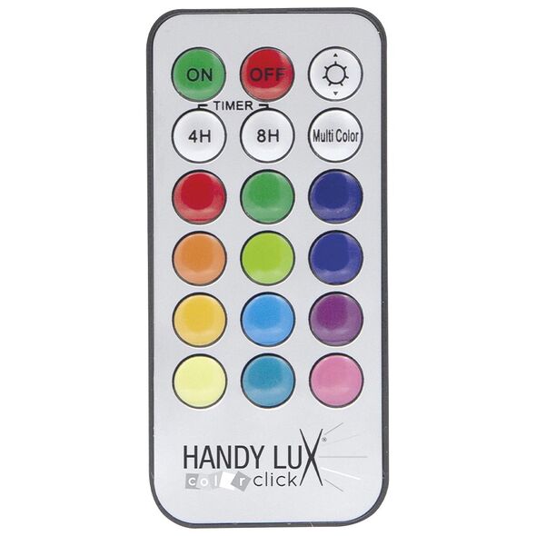 Handy lux Color Click Σετ φωτάκια LED με εναλλασσόμενα χρώματα 5 τμχ με τηλεχειριστήριο -  AS SEEN ON TV