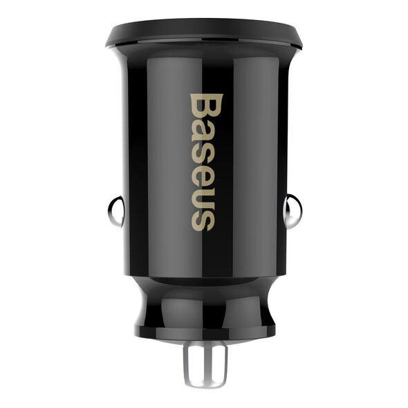 Baseus Φορτιστής Αυτοκινήτου Μαύρος Grain Car Charger 3.1A Γρήγορης Φόρτισης με Θύρες: 2xUSB (CCALL-ML01) -  Cell phone USB charger