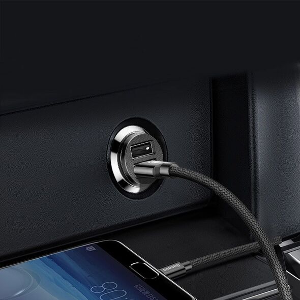 Baseus Φορτιστής Αυτοκινήτου Μαύρος Grain Car Charger 3.1A Γρήγορης Φόρτισης με Θύρες: 2xUSB (CCALL-ML01) -  Cell phone USB charger
