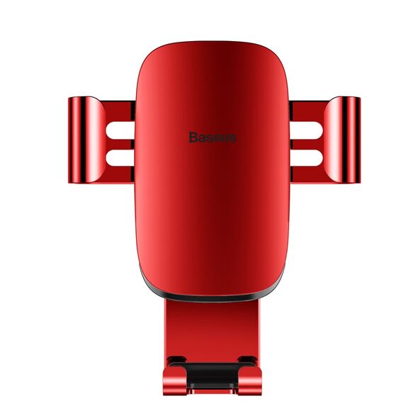 Baseus Metal Age Gravity Car Mount Metal Gravity Car Mount for Ventilation Grille Red (SUYL-D09) - Cell phone holders