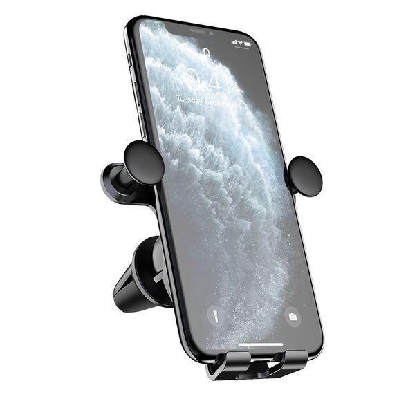 Wozinsky horizontal / vertical Gravity Car Mount Phone Holder for Air Outlet  black (WCH-04) - Cell phone holders