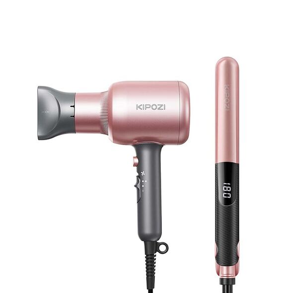 Kipozi Πιστολάκι Μαλλιών 1875W QL-5917 + KP-6608 Πρέσσα Μαλλιών -  Hair dryers & Straighteners