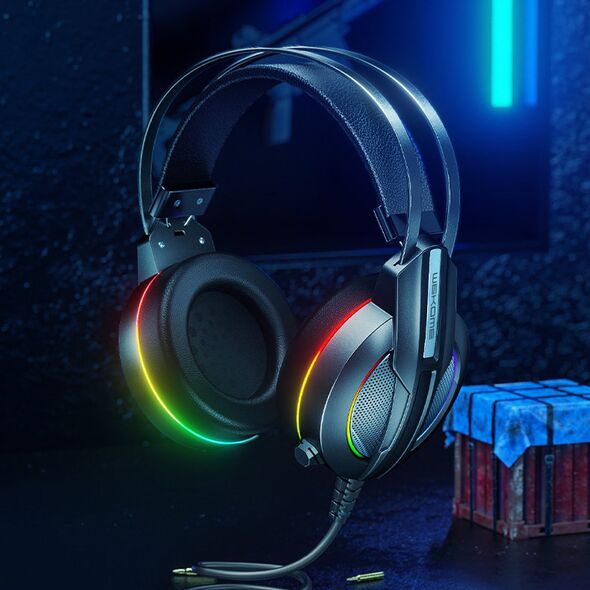 WK Design M9 Gaming Around-Ear Headphones USB Gaming Gray (M9) - Headphones and speakers | WK Design