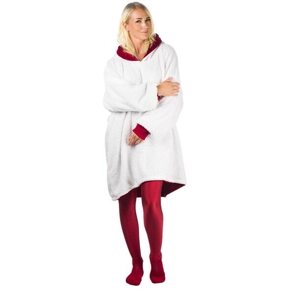HomeVero Comfort Blanket Βελούδινη Oversized Μπλούζα – Κουβέρτα HV-CB-R Κόκκινο [CLONE] - AS SEEN ON TV