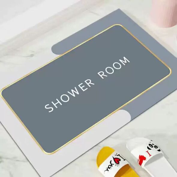 Super Absorbent Shower Mat Shower Room Square 58 x 38 εκ. - HOUSEHOLD & GARDEN