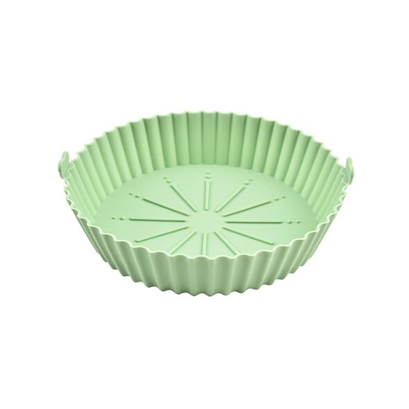 Silicone Tray for Air Fryer Green 16cm - HOUSEHOLD & GARDEN