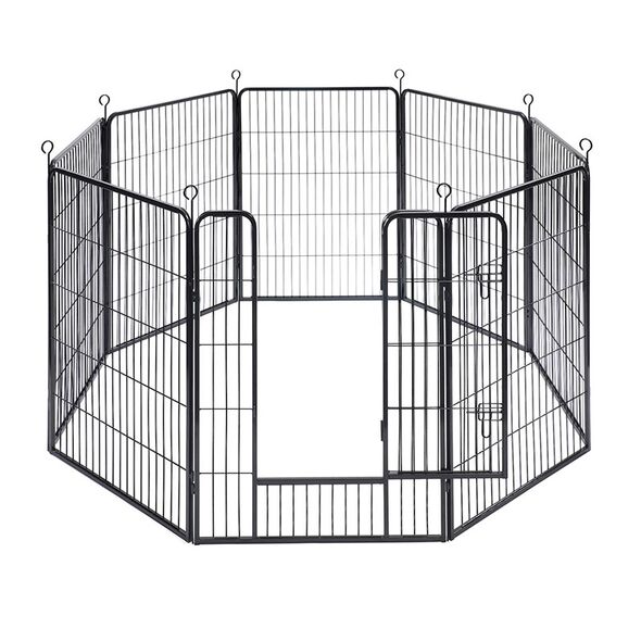 Οκτάγωνο Μεταλλικό Κλουβί - Πάρκο Εκπαίδευσης Σκύλου Βαρέως Τύπου 77 x 100 cm Feandrea PPK81H -  Περίφραξη & Πορτάκια Σκύλων