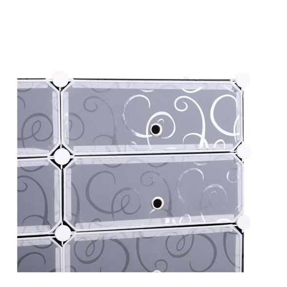 Stand Αποθήκευσης 32 Ζευγαριών Παπουτσιών 95 x 37 x 160 cm HOMCOM 837-017 -  Παπουτσοθήκες