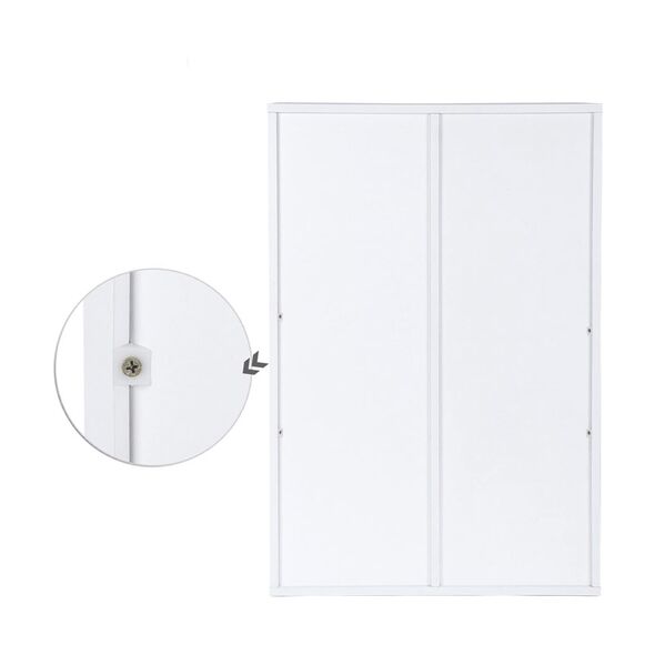 Ξύλινη Βιβλιοθήκη με 6 Ράφια 65.5 x 30 x 97.5 cm Χρώματος Λευκό VASAGLE LBC203D -  Έπιπλα Γραφείου