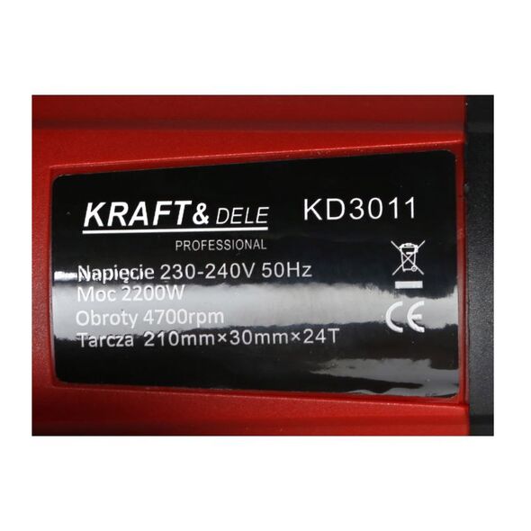 Ηλεκτρικό Δισκοπρίονο Πάγκου 210 mm 2200 W Kraft&Dele KD-3011 -  Διάφορα Μηχανήματα