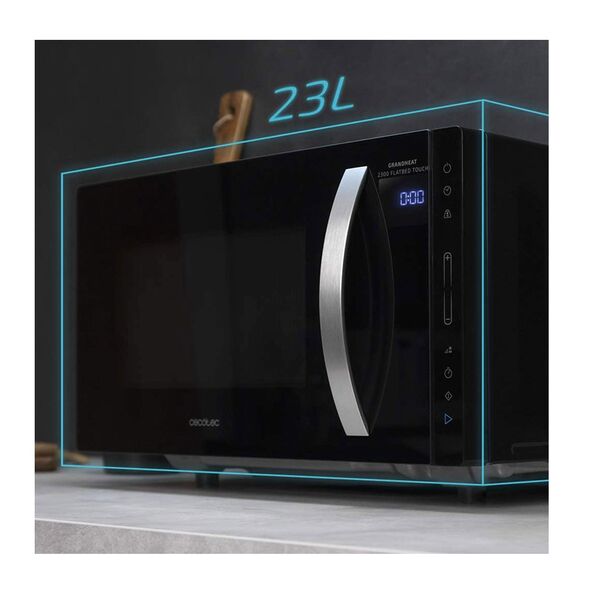 Φούρνος Μικροκυμάτων 23 Lt 800 W Χρώματος Μαύρο Cecotec GrandHeat 2300 Flatbed Touch CEC-01360 -  Φούρνοι Μικροκυμάτων