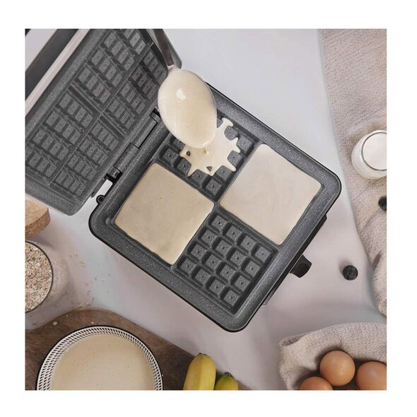 Βαφλιέρα 1200 W Fun Gofrestone 4 Inox Cecotec CEC-08017 -  Βαφλιέρες