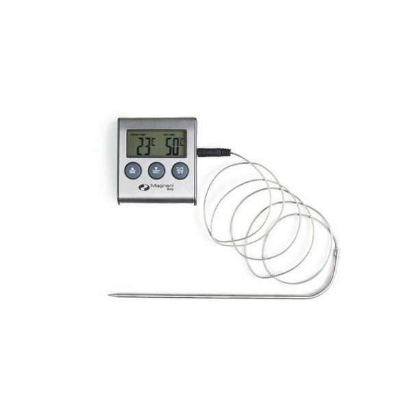 Ψηφιακό Θερμόμετρο Μαγειρικής με Χρονόμετρο -50 / +300 ° C Magnani 8720195385554 -  Θερμόμετρα Κουζίνας