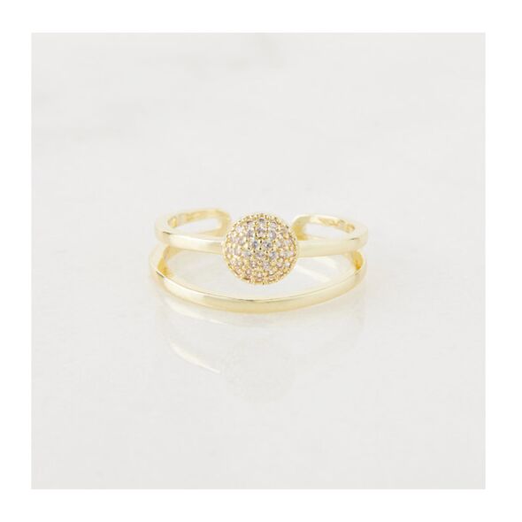 Δαχτυλίδι Alevine Jewellery Cloe με Πέτρες Ζιργκόν Χρώματος Χρυσό 8720604880069 -  Δαχτυλίδια