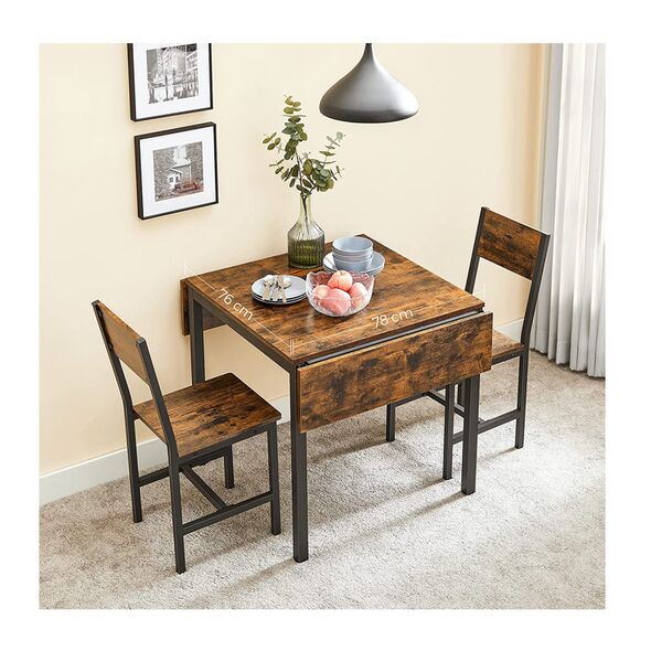 Μεταλλικό Επεκτεινόμενο Τραπέζι 120 x 78 x 76.2 cm VASAGLE KDT077B01 -  Τραπέζια