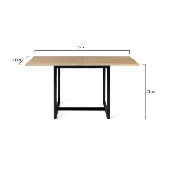 Μεταλλικό Επεκτεινόμενο Τραπέζι 160 x 78 x 78 cm Memphis Idomya 30088544 -  Τραπέζια